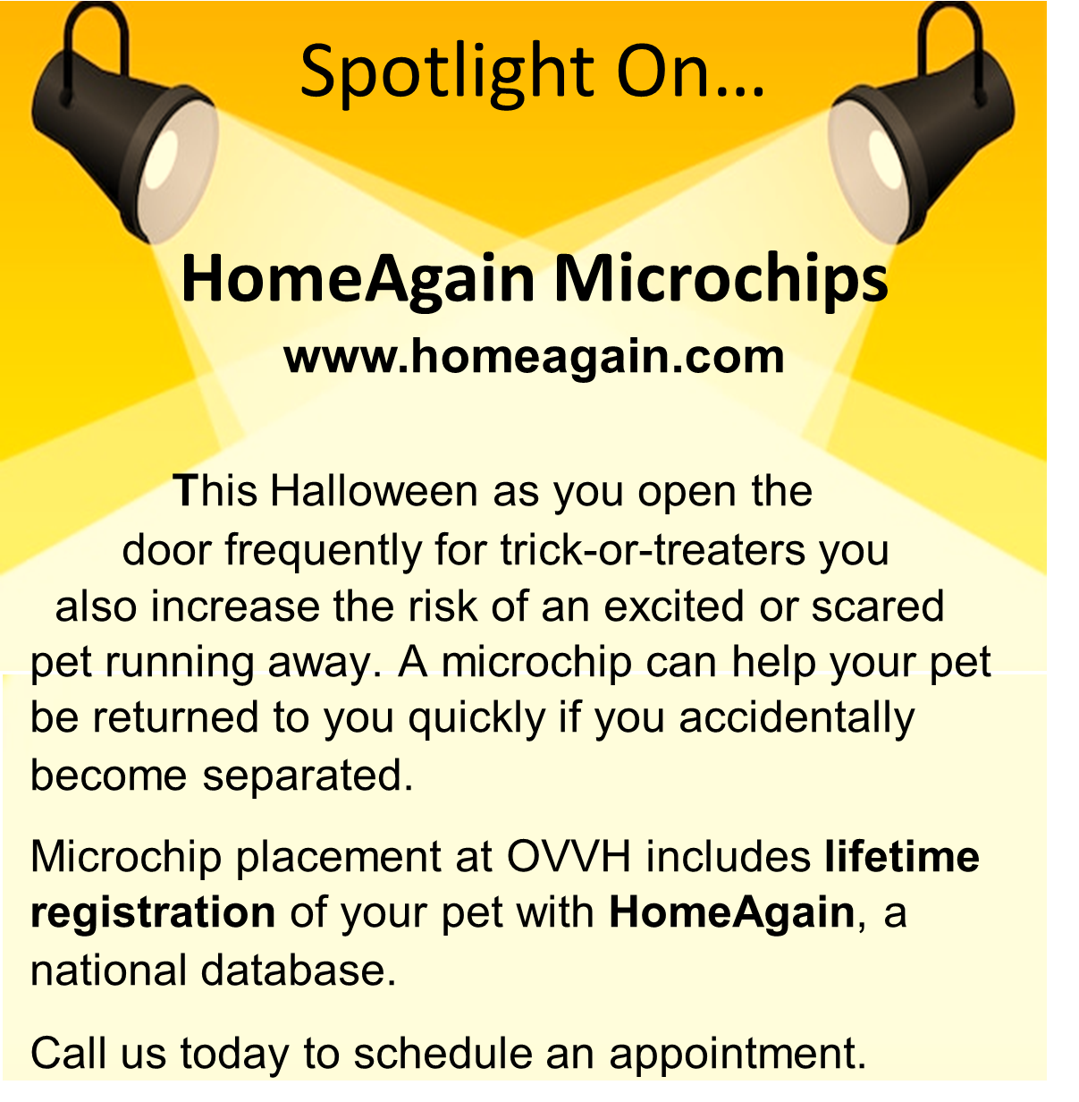 Home Again Microchip Information